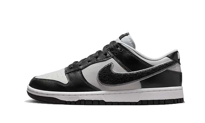 Nike Dunk Low Chenille Swoosh Grey Black Nike