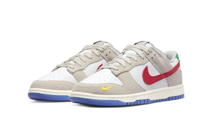 Nike Dunk Low Light Iron Ore Red Blue VOSneakers