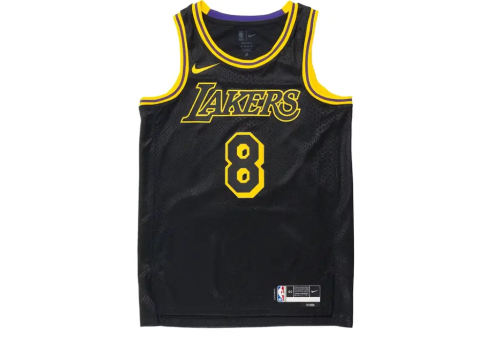 Nike Kobe Mamba Mentality Los Angeles Lakers City Edition Swingman Jersey Black Nike