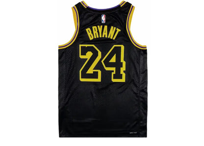 Nike Kobe Mamba Mentality Los Angeles Lakers City Edition Swingman Jersey Black Nike