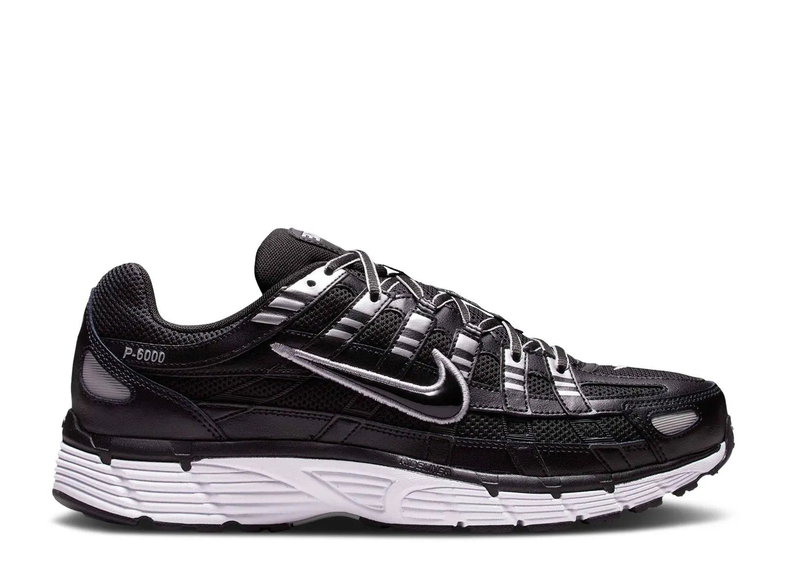 Nike P-6000 Black White Metallic Silver Nike