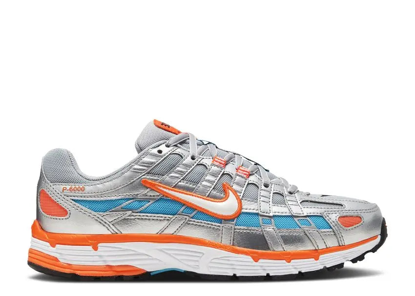 Nike P-6000 Metallic Silver Crimson Blue Fury Nike
