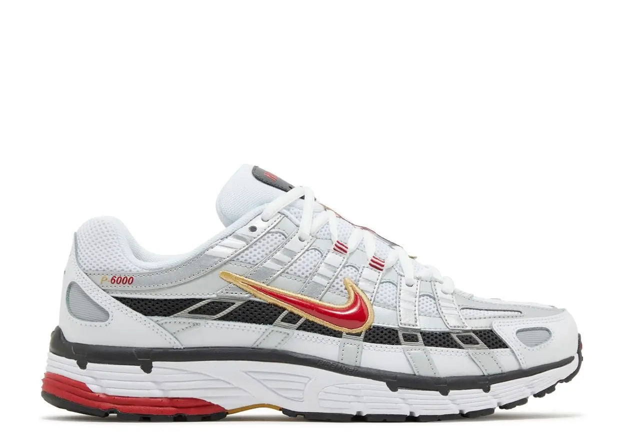 Nike P-6000 Platinum Varsity Red Nike