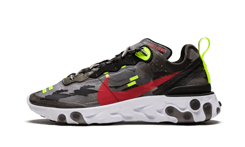 Nike React Element 87 Medium Olive Bright Crimson Nike