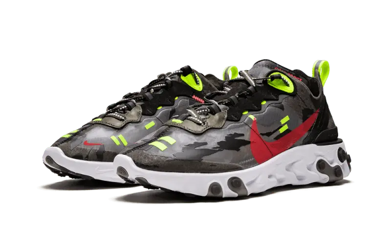Nike React Element 87 Medium Olive Bright Crimson Nike