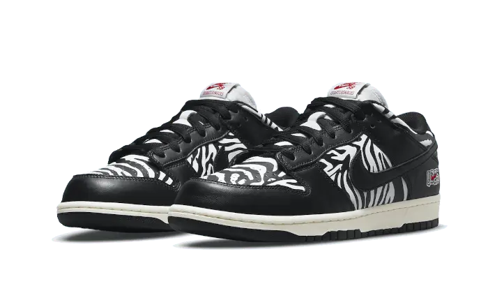 Nike Sb Dunk Low Quartersnacks Zebra Nike