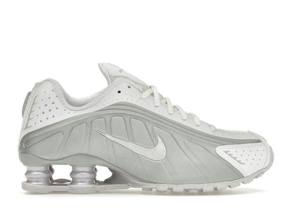 Nike Shox R4 White Metallic Platinum Barely Grape (Femme) Nike