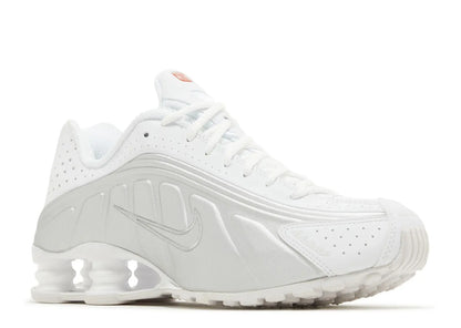 Nike Shox R4 White Metallic Silver Nike