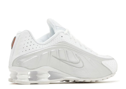 Nike Shox R4 White Metallic Silver Nike