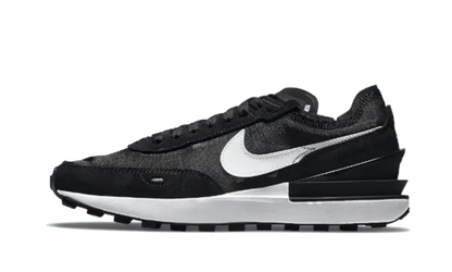 Nike Waffle One Black White Swoosh Nike