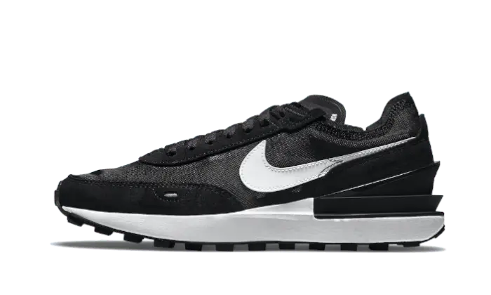 Nike Waffle One Black White Swoosh Nike