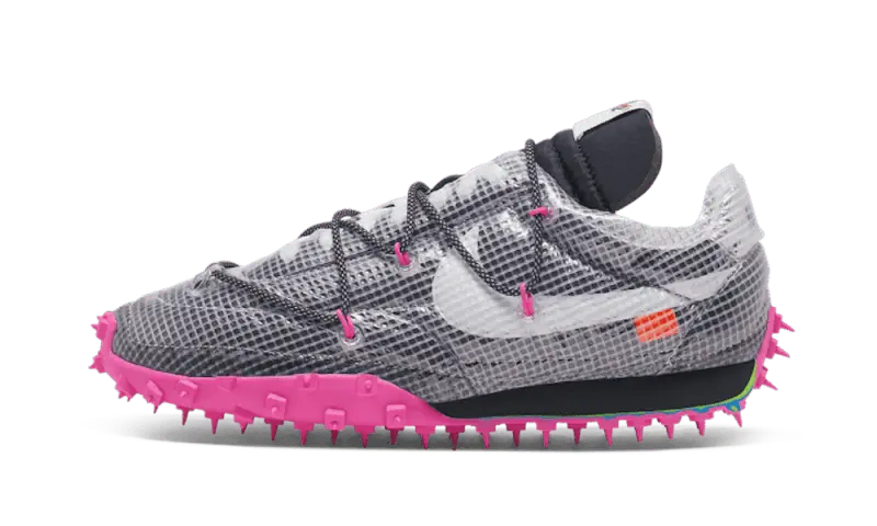 Nike Waffle Racer Off White Black Fuchsia Nike