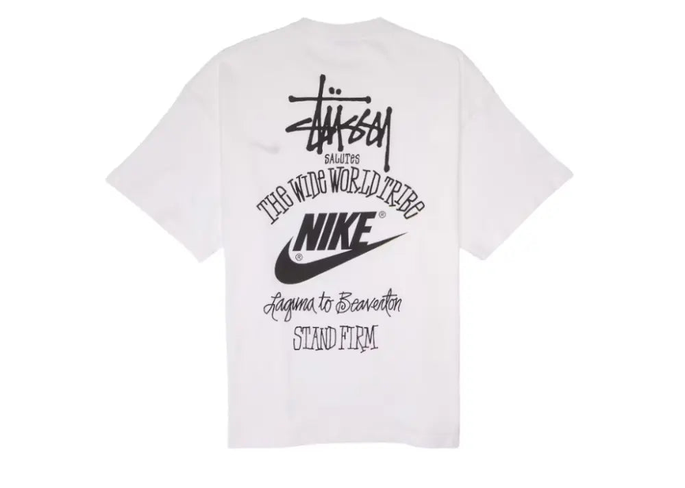 Nike x Stussy The Wide World Tribe T-Shirt White Stussy