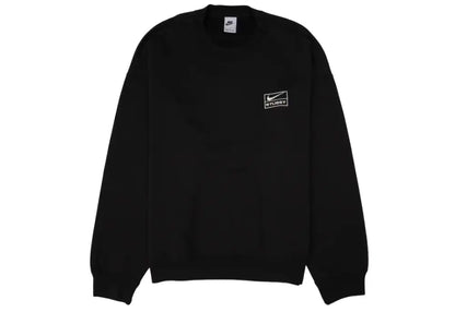 Nike x Stussy Wash Crew Fleece Black Nike