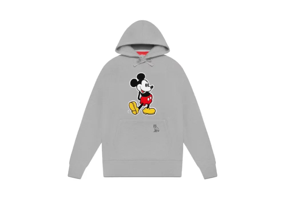 OVO x Disney Classic Mickey Hoodie Heather Grey OVO
