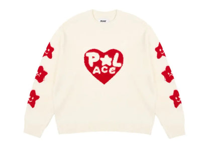 Palace Cosy Knit (FW24) Soft White Palace