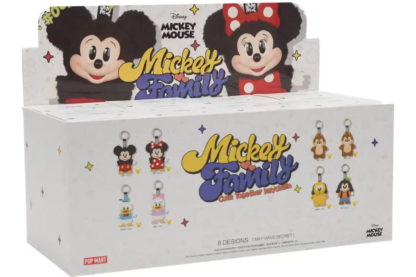 Pop Mart Disney Mickey Family – Série “Together” – Étui scellé (8 boîtes mystères) – Porte-clés peluche VOSneakers