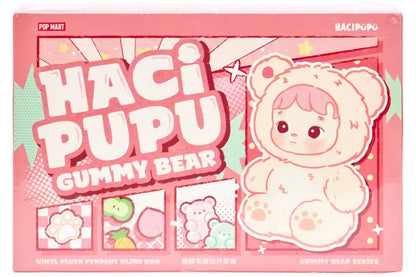 Pop Mart HACIPUPU – Série “Gummy Bear” – Étui scellé (6 boîtes mystères) – Porte-clés peluche en vinyle VOSneakers