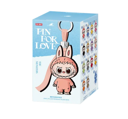 Pop Mart Labubu The Monsters Pin for Love Series Vinyl Plush Pendant (N-Z) Single Blind Box VOSneakers