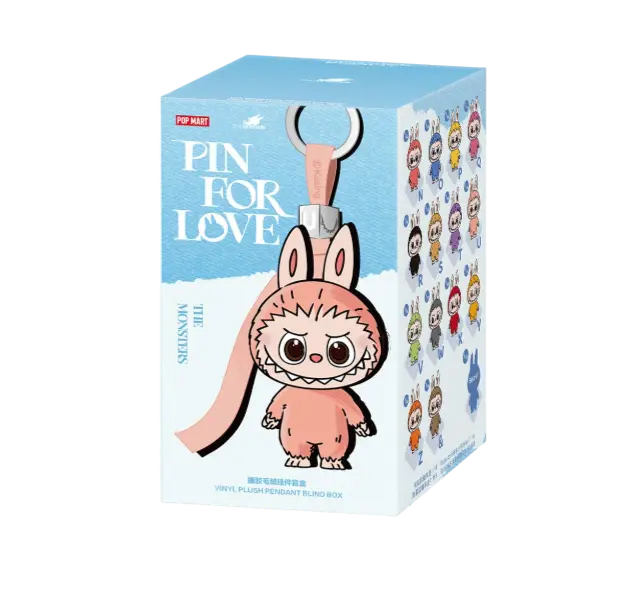 Pop Mart Labubu The Monsters Pin for Love Series Vinyl Plush Pendant (N-Z) Single Blind Box VOSneakers