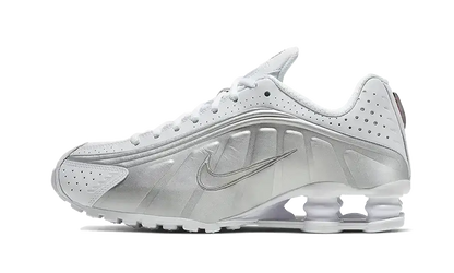 Shox R4 White Metallic Silver VOSneakers