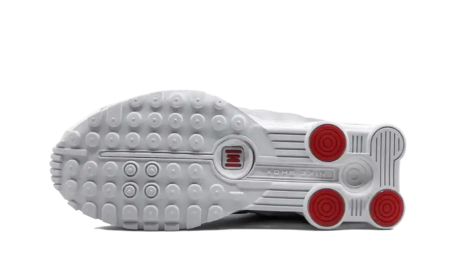 Shox R4 White Metallic Silver VOSneakers