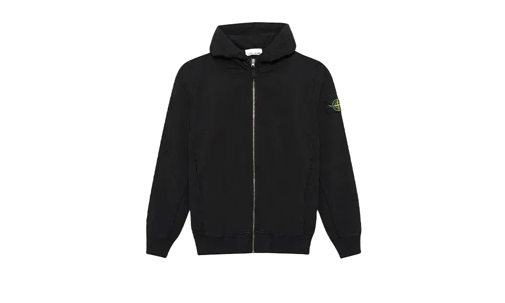 Stone Island Zipped Sweatshirt Black Stone Island