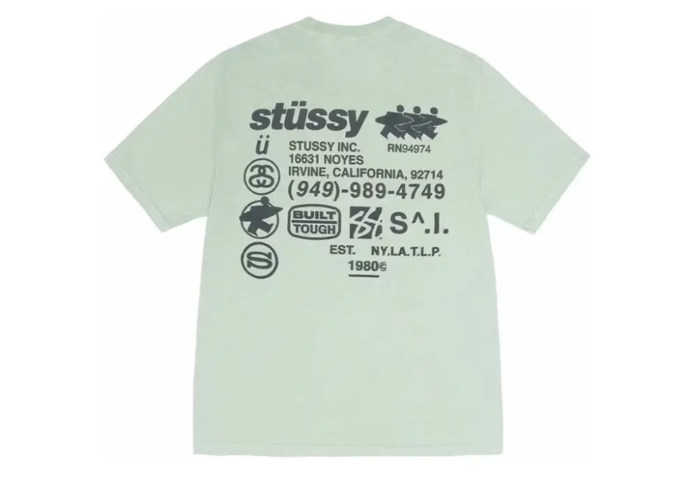 Stussy DNA Pigment Dyed Tee Granite Stussy