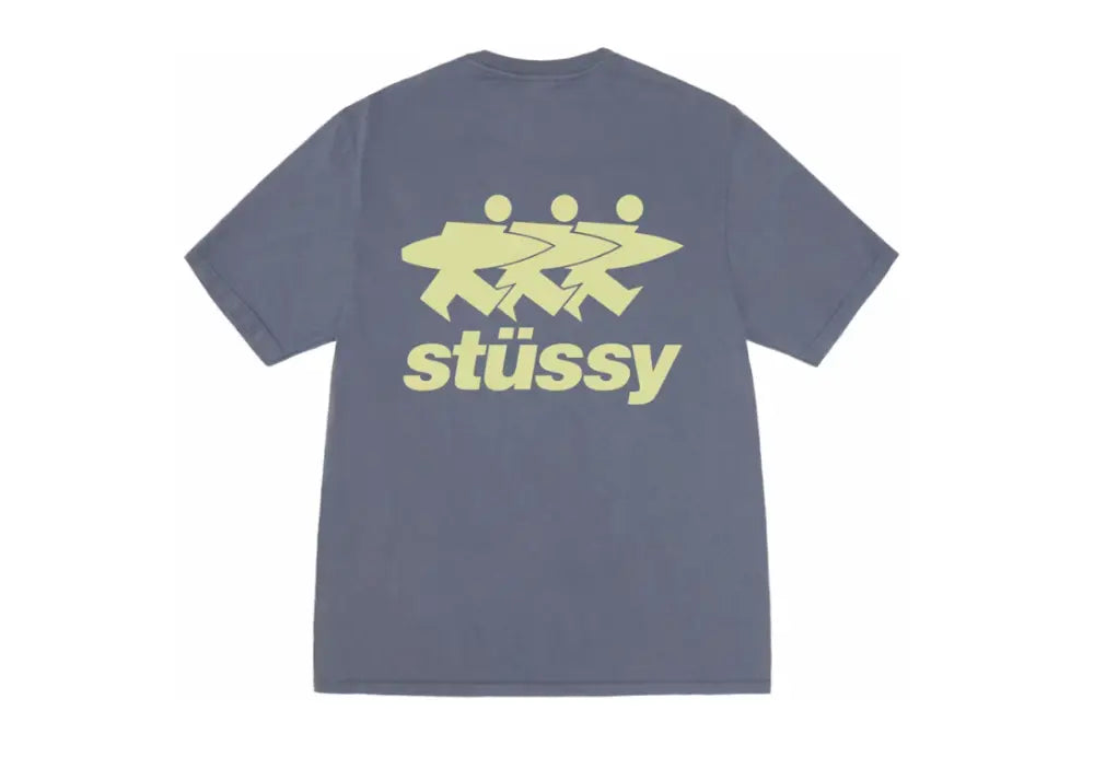 Stussy Surfwalk Pigment Dyed Tee Indigo Stussy