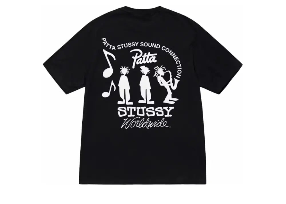Stussy x Patta Sound Connection Tee Black Stussy