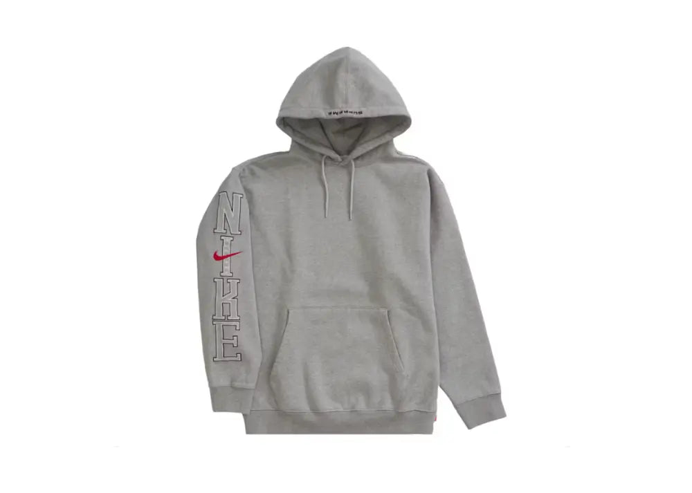 Supreme Nike Hooded Sweatshirt Heather Grey Supreme