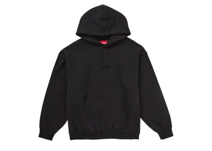 Supreme Satin Applique Hooded Sweatshirt FW24 Black Supreme