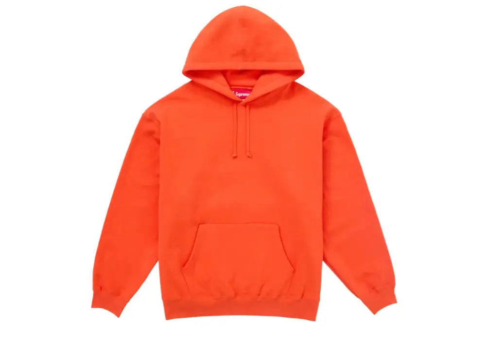 Supreme Satin Applique Hooded Sweatshirt FW24 Bright Orange Supreme