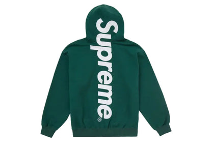 Supreme Satin Applique Hooded Sweatshirt FW24 Dark Green Supreme