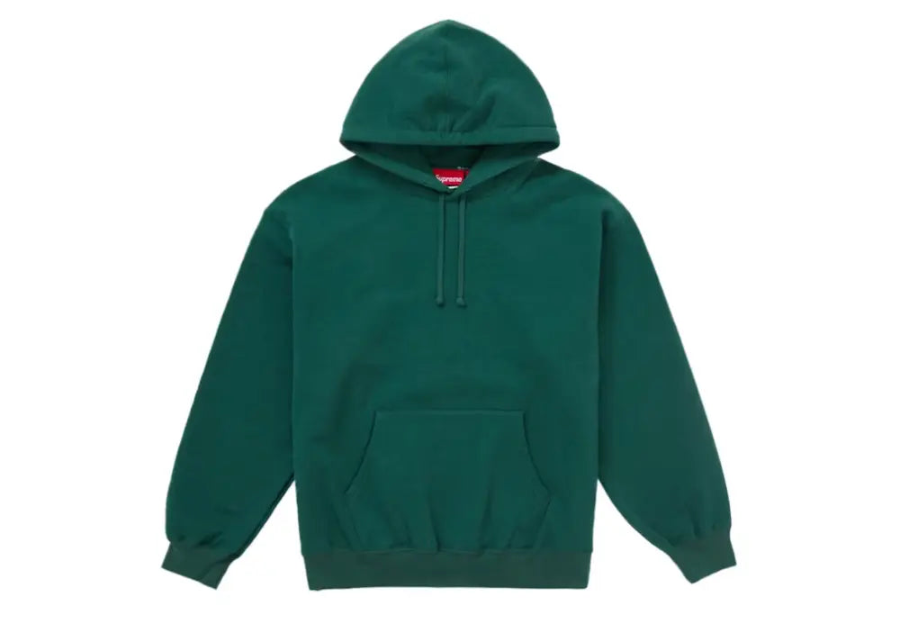 Supreme Satin Applique Hooded Sweatshirt FW24 Dark Green Supreme