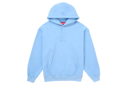 Supreme Satin Applique Hooded Sweatshirt FW24 Light Blue Supreme