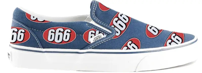 Vans Slip-On Supreme 666 Navy - VOSneakers