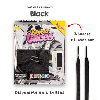 Sweetlaces Classic: Black VOSneakers