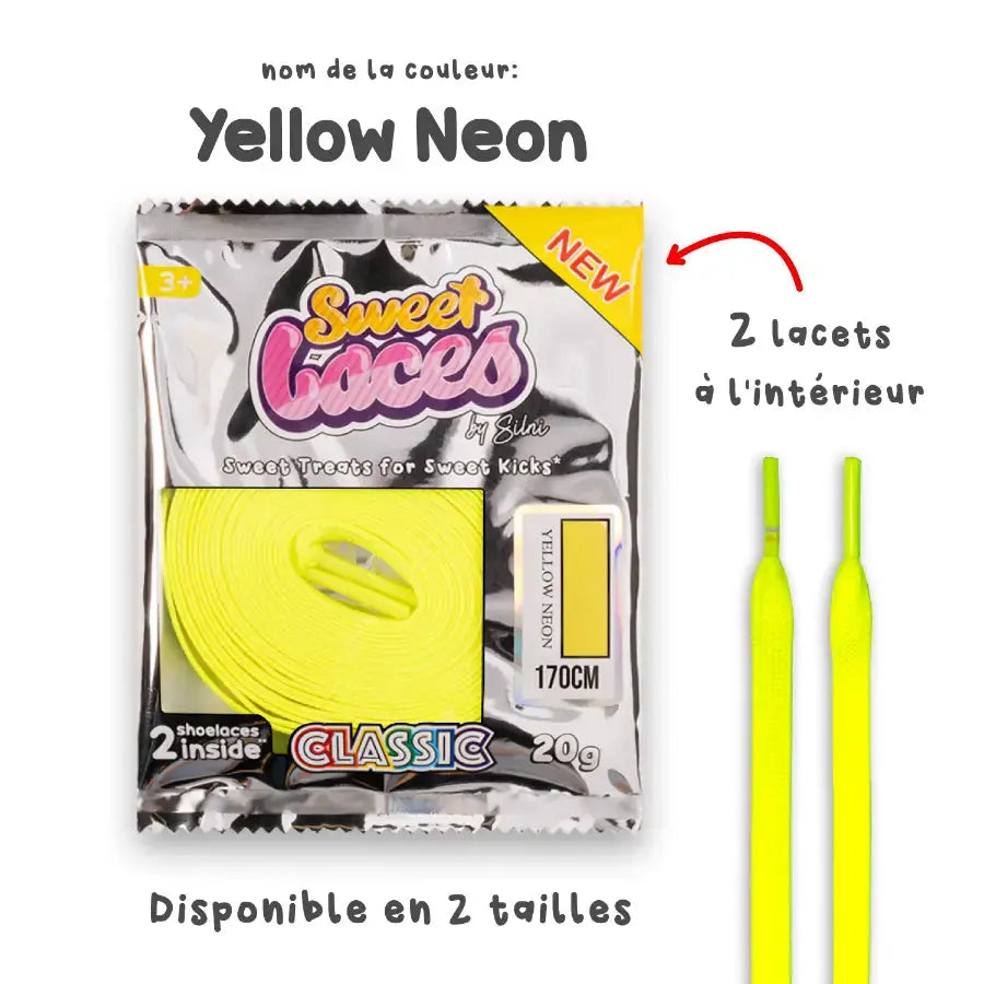 Sweetlaces Classic: Yellow Neon VOSneakers