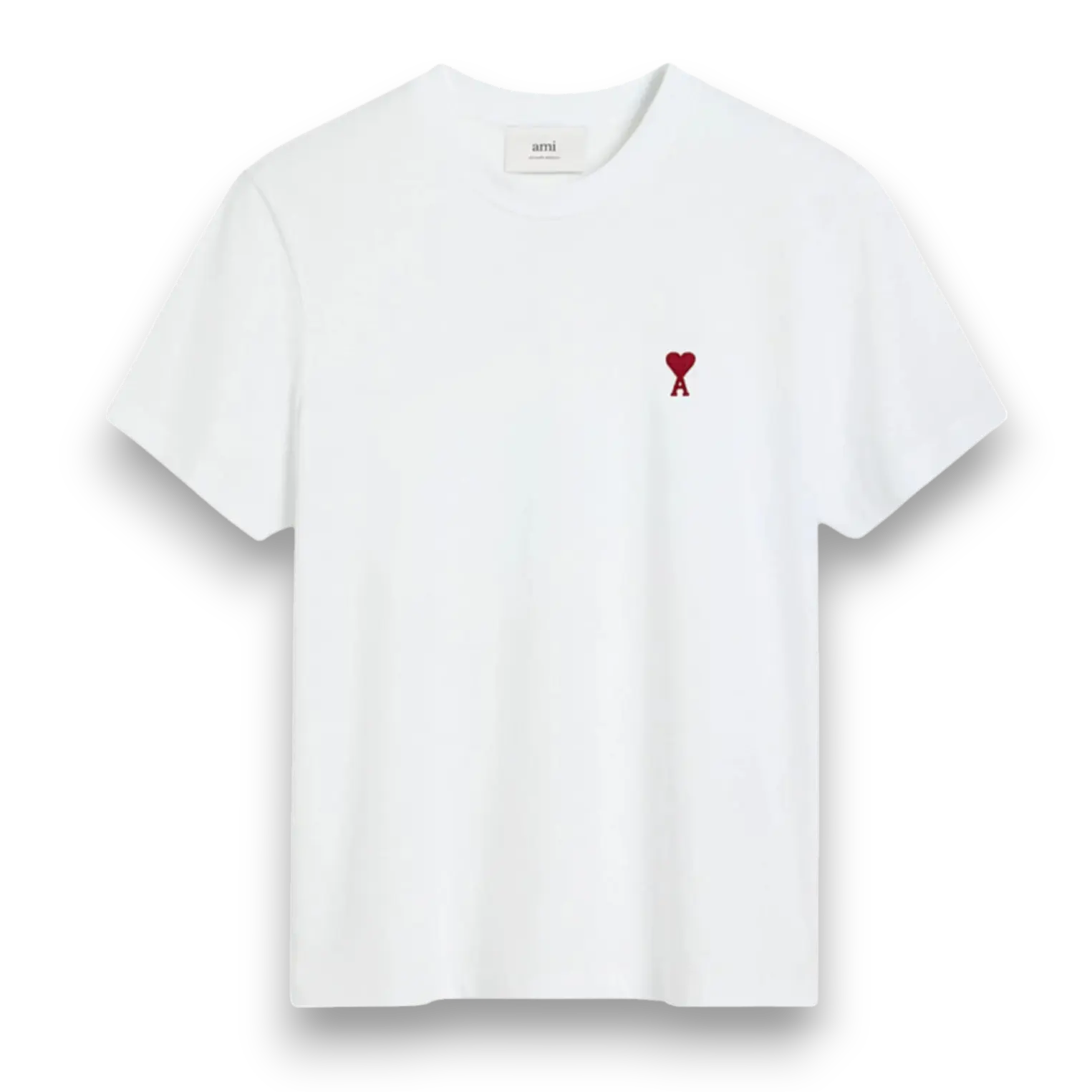 T-shirt Ami Paris Blanc Coeur Rouge VOSneakers