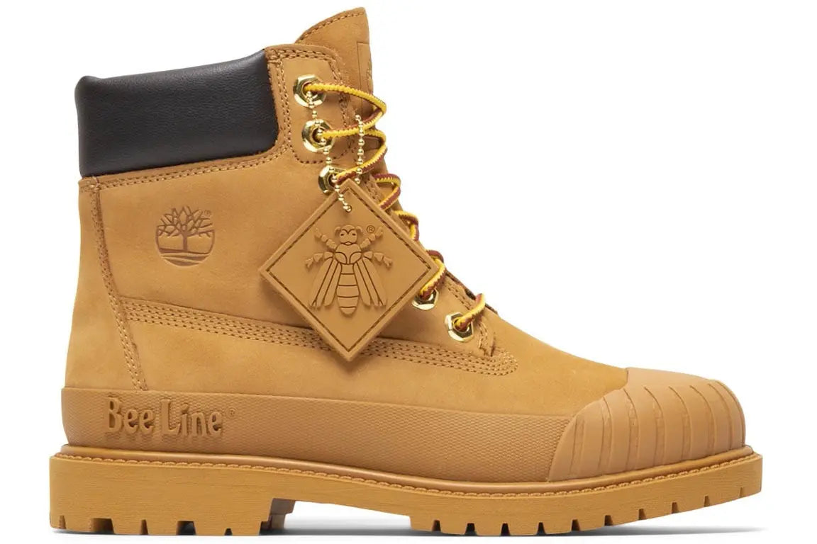 Timberland 6" Boot Premium Bee Line Rubber Toe WP Wheat Nubuck (Women's) Timberland