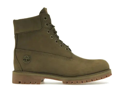 Timberland 6" Heritage Premium Waterproof Boot Olive Nubuck Timberland