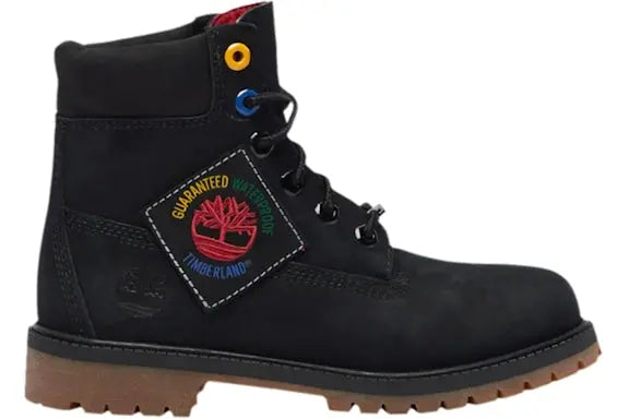 Timberland 6" Premium Boot Black Patch (GS) Timberland
