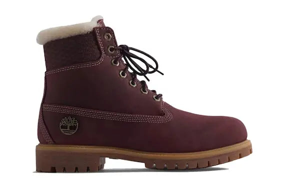 Timberland 6" Premium Shearling Boot Ronnie Fieg Kith Burgundy Timberland