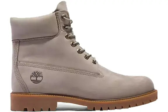 Timberland Heritage 6 Inch Lace Up Waterproof Light Taupe Nubuck Timberland