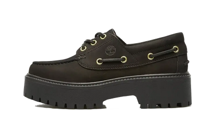 Timberland Stone Street Boat Shoe Black Timberland
