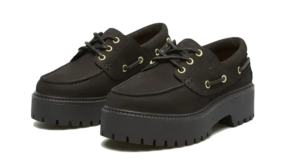 Timberland Stone Street Boat Shoe Black Timberland