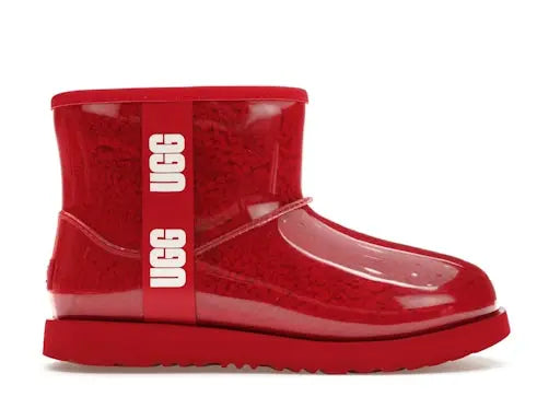 UGG Classic Clear Mini II Boot Samba Red (Kids) UGG