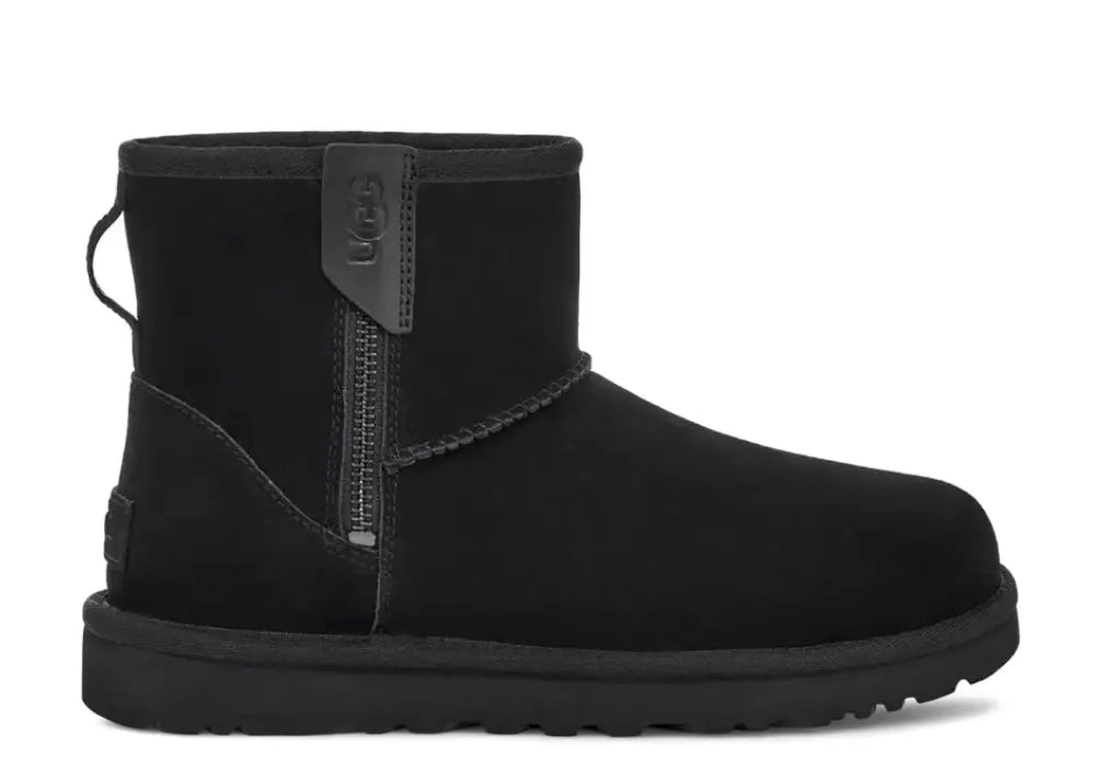 UGG Classic Mini Bailey Zip Boot Black Ugg