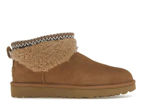 UGG Classic Ultra Mini Maxi Curly Boot Chestnut (Women's) UGG